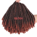110g chemical fibre hair extensions in 8 inch length with four colour swatches 1B black 27 brown 30 brown and 350 ombre