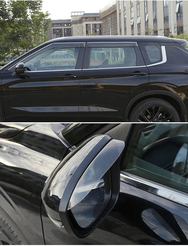 2023 Mitsubishi Outlander window deflectors in engineering plastic