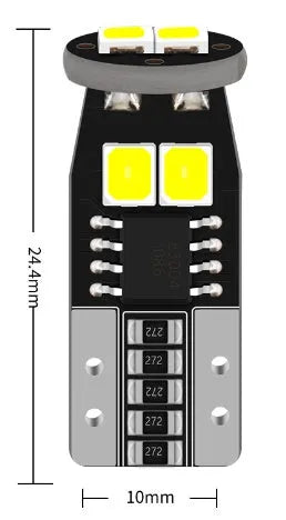 Small 10mm square LED car lamp for vehicle licence plate illumination