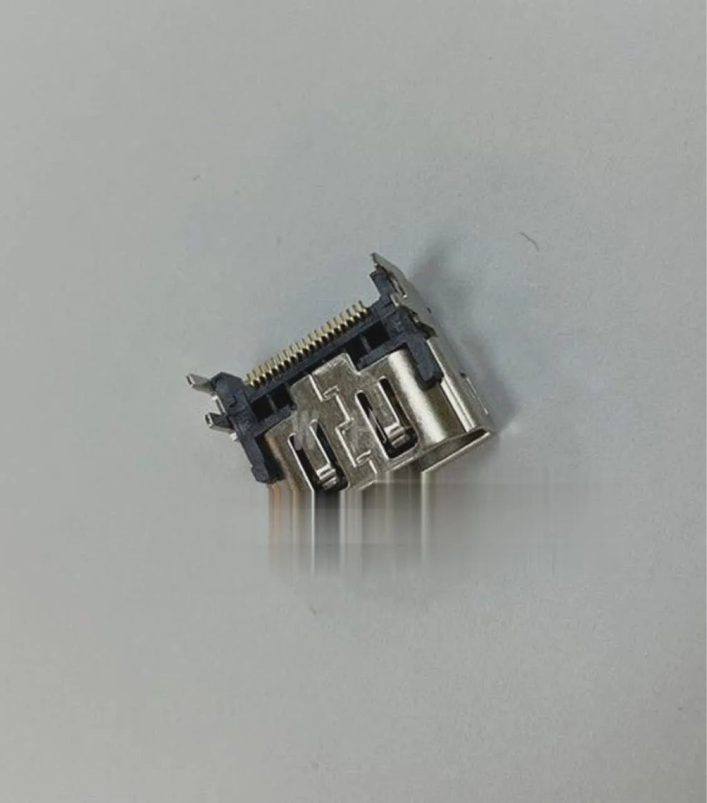Silver HDMI host interface socket adapter for gaming console connectivity