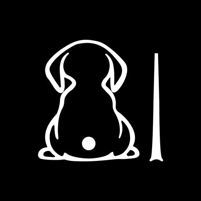 Cartoon cat wiper shadow car sticker for rear window in multiple colour options
