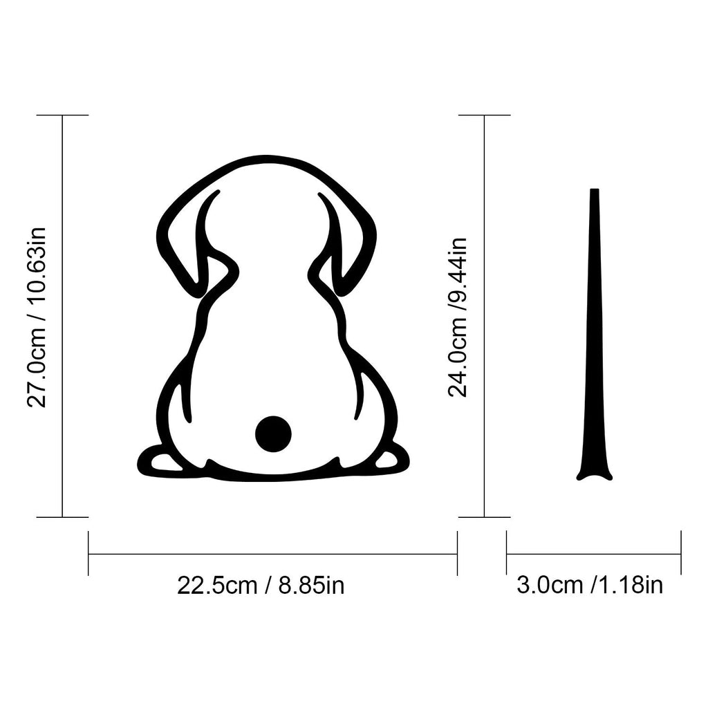 Cartoon cat wiper shadow car sticker for rear window in multiple colour options