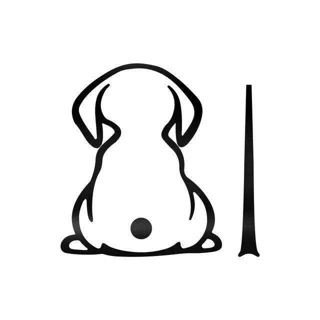 Cartoon cat wiper shadow car sticker for rear window in multiple colour options