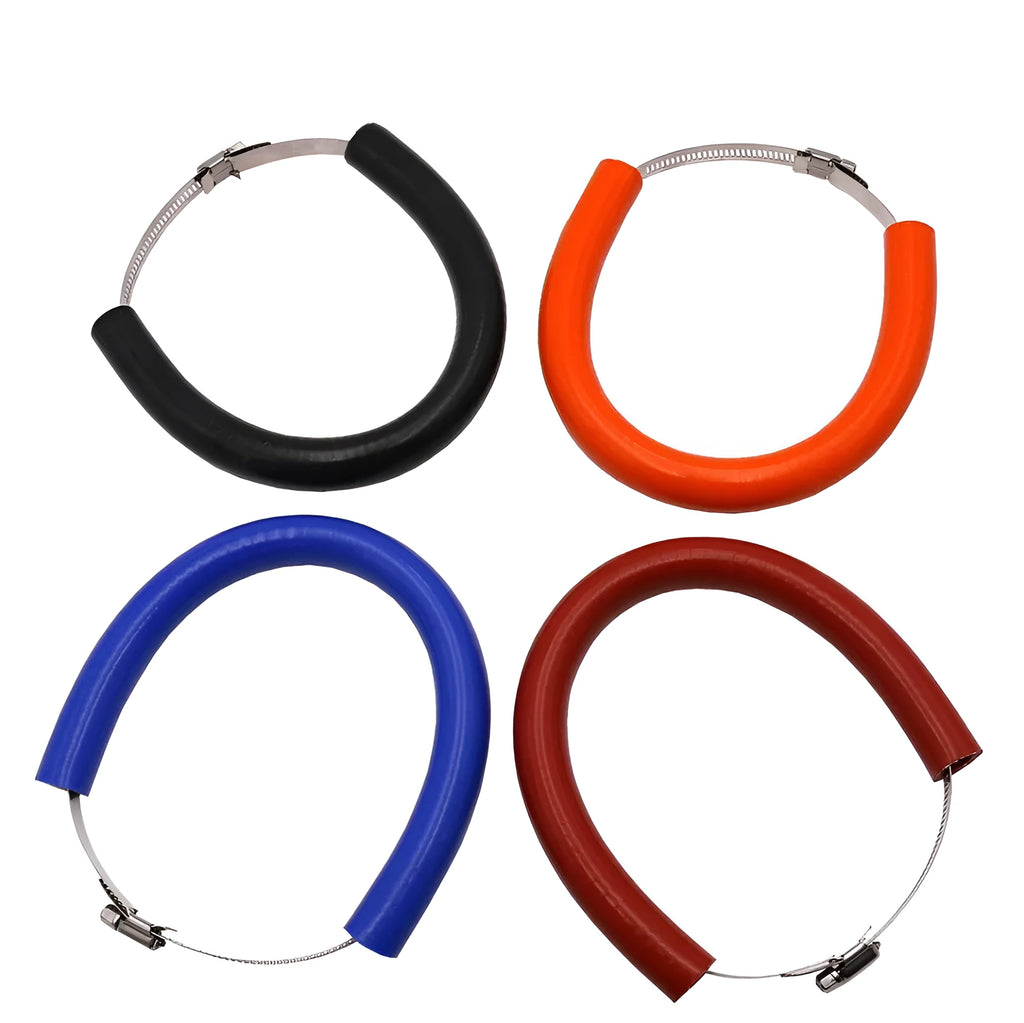 Universal motorcycle exhaust pipe anti-drop wring gasket in black blue orange colours