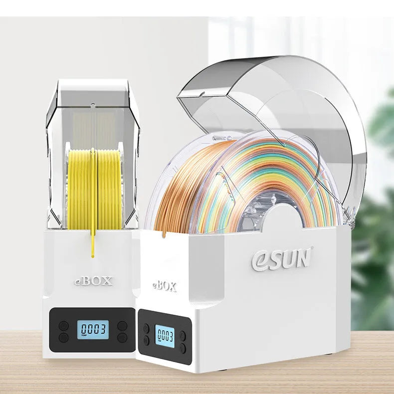 eBOX Lite 3D printing filament drying storage box with wire heating system and international plugs