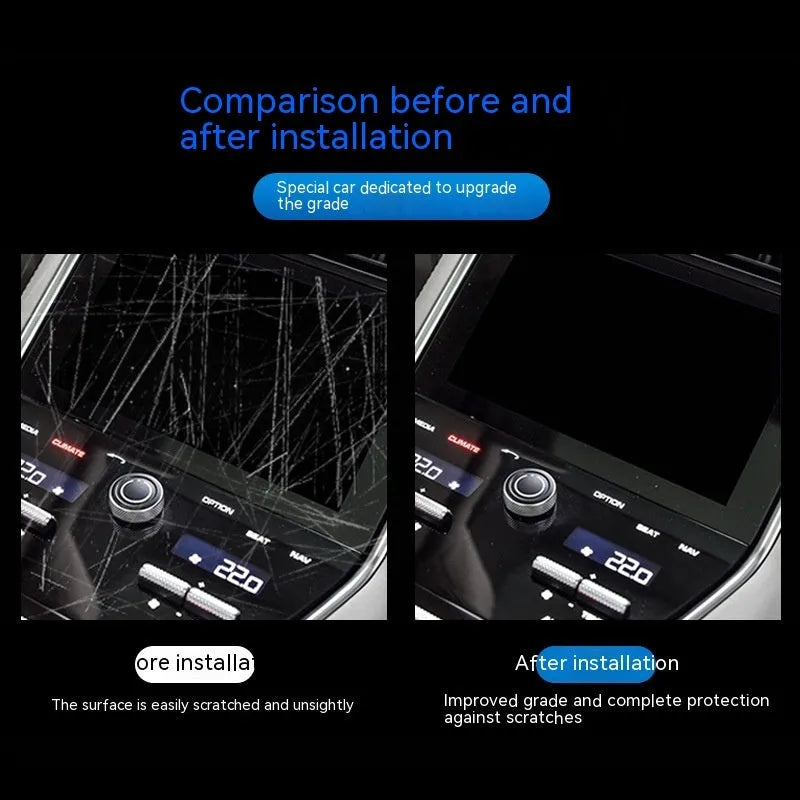 Transparent TPU protective film kit for BMW 3 Series dashboard and centre console interior.