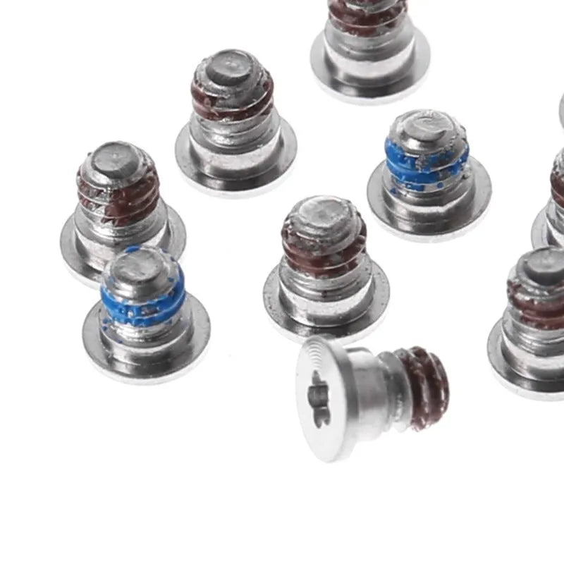 Ten small metal replacement screws for MacBook Pro A1502 A1398 A1425 bottom shell and speaker repair.