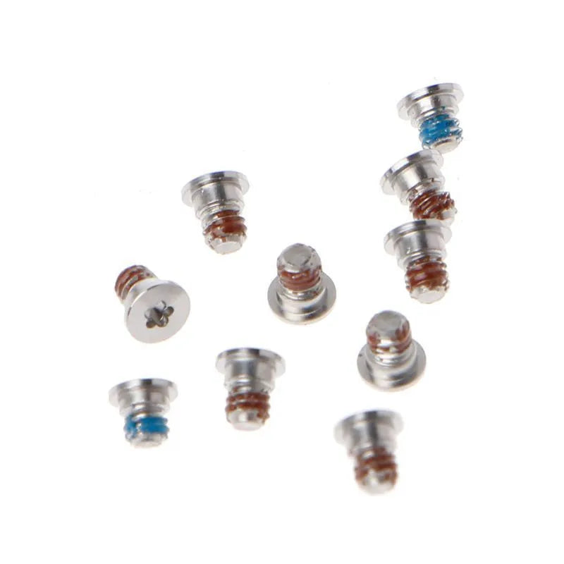 Ten small metal replacement screws for MacBook Pro A1502 A1398 A1425 bottom shell and speaker repair.