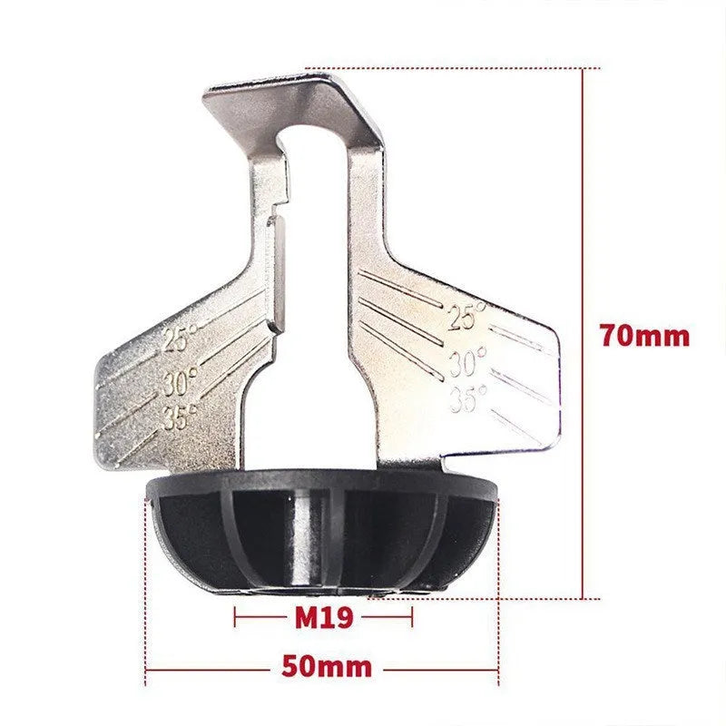 Silver electric chain grinding machine with metal construction and 20mm dimensions
