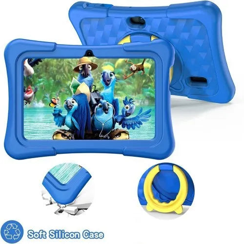 Children's Tablet Computer 7 Inch IPS Screen Quad-core Processor Android 12 2GB RAM 8GB Storage WiFi Bluetooth Gravity Sensing Original Handwriting Support Pink Blue A133 A33 8321