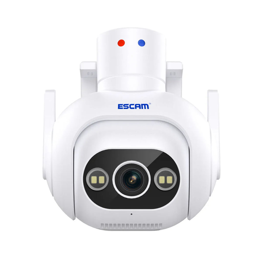Smart colour night vision security camera with wall mount bracket and 4MP H265 resolution