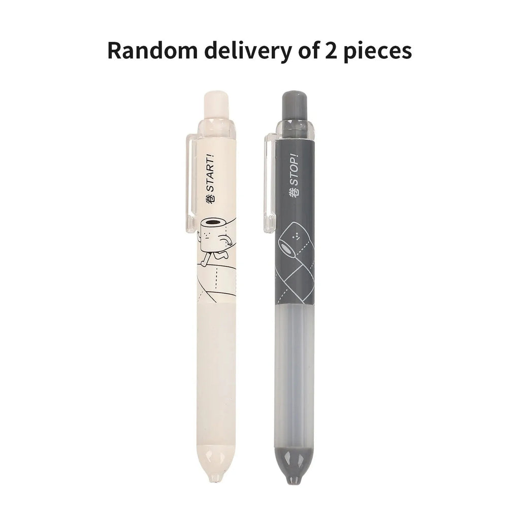 0.5mm automatic pencil with cloud grip plastic holder in white or black minimalist style