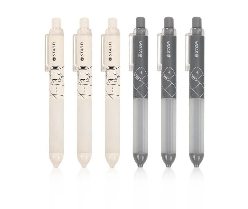 0.5mm automatic pencil with cloud grip plastic holder in white or black minimalist style