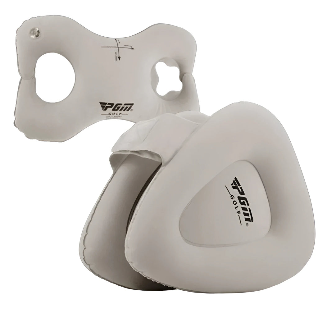 Golf swing corrector with PVC fluff material and retractable air nozzle for posture training