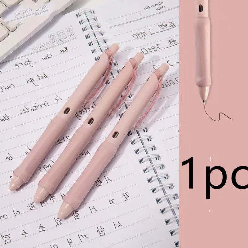 Macaron colour press gel pen with 0.5mm tip in smoked brown, smoked powder and smoked white options