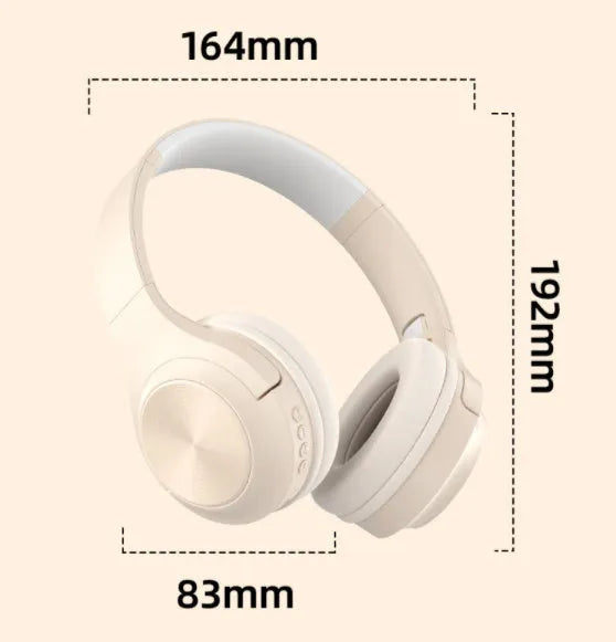 Personalized wireless Bluetooth headset with head-mounted design in ivory white, chalk black, and youth green colour options
