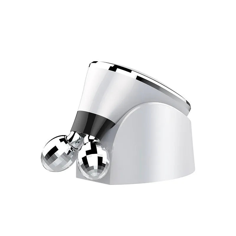 EMS facial massager with inductive therapy electric rollers white ABS and zinc alloy 105x75x64mm