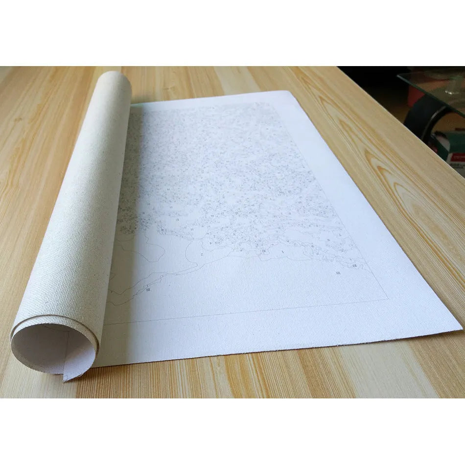 Custom hand-painted digital oil painting of animal scenery on linen canvas in academic style