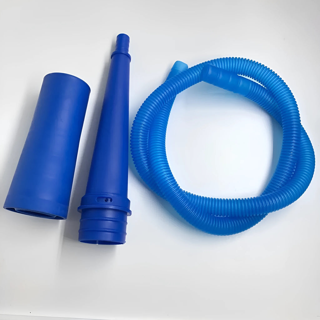 Suction pipe dust cleaning equipment with set of pipes and brush for interior cleaning