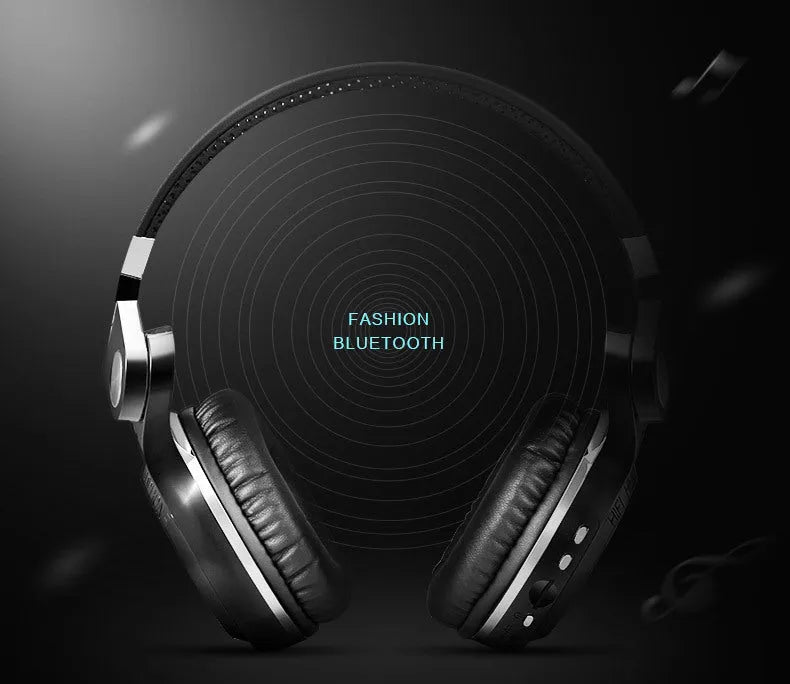 Bluetooth stereo headset in black, white, red, or blue with card plug-in design