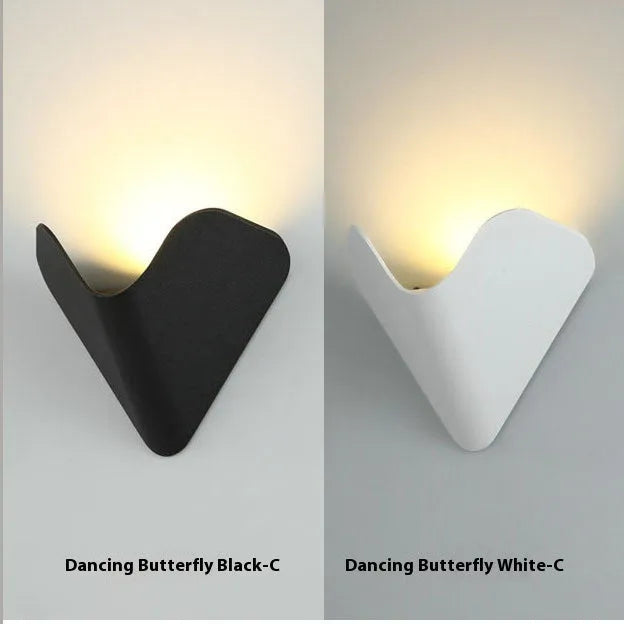 Black and white waterproof aluminium alloy LED courtyard lamp with bird's nest design