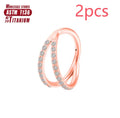 Titanium alloy nose ring jewellery showing plain and diamond-accented options in multiple colours