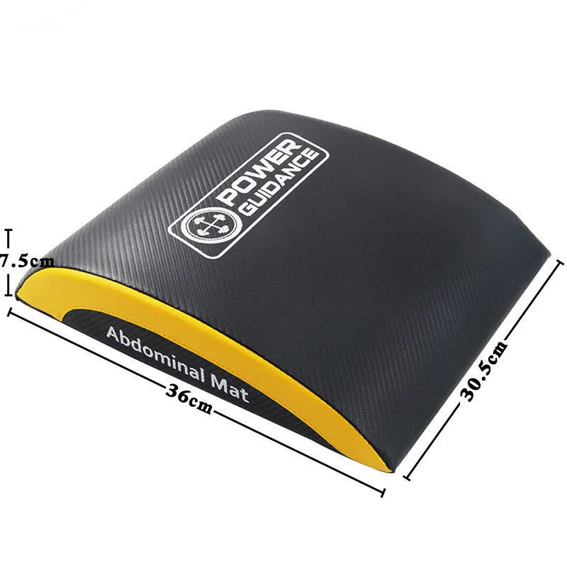 Portable sit-up training mat with high hardness foam and PVC leather cover in photo colour, 36x30.5x7.5cm