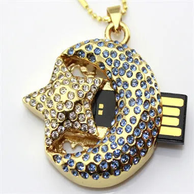 Jewelry Xingyue metal USB 2.0 flash drive available in 2GB, 4GB, 8GB, 16GB, 32GB, and 64GB capacities.