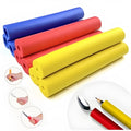 Set of black rubber grip hoses for organising utensils and tools, showing 10mm and 18mm sizes.