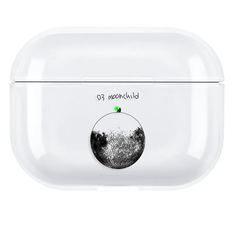 Simple solid colour PC plastic protective shell cover for AirPods Pro 3 case