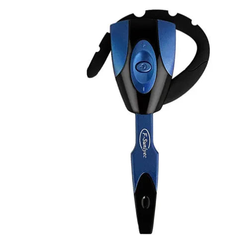 Single earpiece Bluetooth headset in hanging ear design with call and voice control functions
