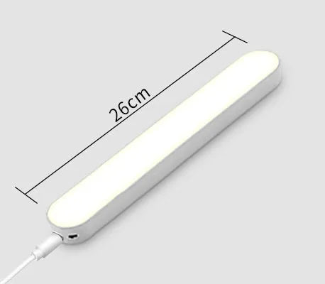 Eye protection LED desk lamp with 20 lamp beads, three brightness levels, and three colour temperatures, 4W power, rechargeable or plug-in models