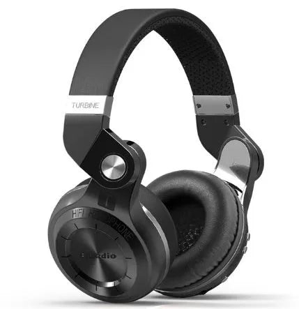 Bluedio T2 Plus wireless Bluetooth over-ear headphones in black, white, red, or blue colours