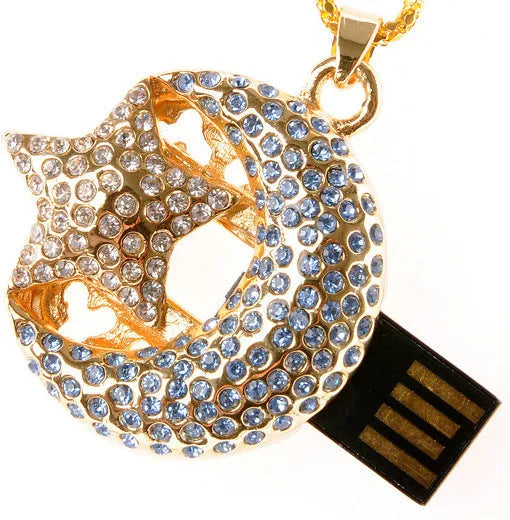 Jewelry Xingyue metal USB 2.0 flash drive available in 2GB, 4GB, 8GB, 16GB, 32GB, and 64GB capacities.