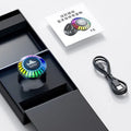 Small square voice-controlled Bluetooth atmosphere lamp with polar light effects on a surface.