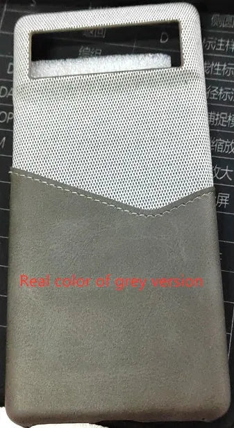 Solid-colour leather Google Pixel phone case in black, showing a business-style back cover.