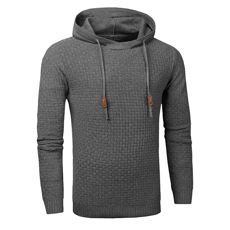 Men's cotton-polyester hoodie sweater in Asian sizing available in nine colours