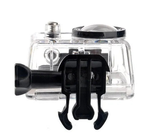 Suptig waterproof housing case for GoPro Hero 1 and Hero 2 with flat glass lens underwater at depth