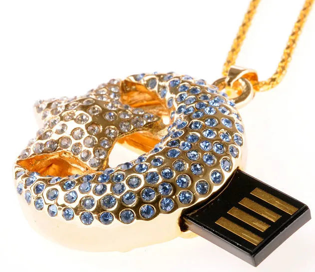 Jewelry Xingyue metal USB 2.0 flash drive available in 2GB, 4GB, 8GB, 16GB, 32GB, and 64GB capacities.