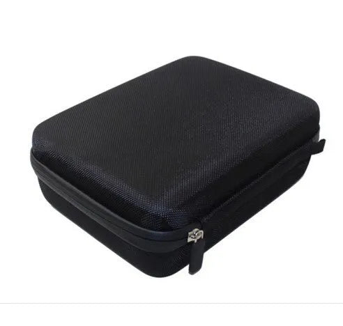 Anti-shock portable case for GoPro, black, with zipper and carry handle, 23x18x6cm