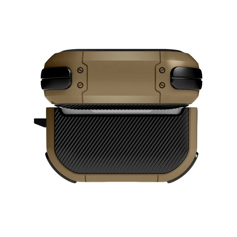 AirPods protective shell case in multiple colours showing TPU and PC construction with anti-drop design