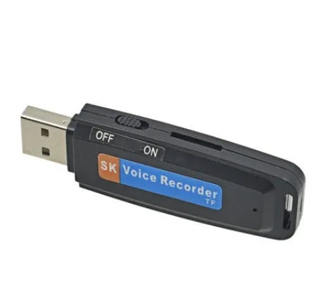 SK-001 creative USB flash drive with gift packaging in black or white plastic shell