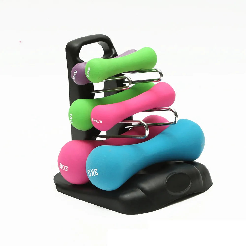 PVC dumbbell rack stand home storage holder for fitness weights