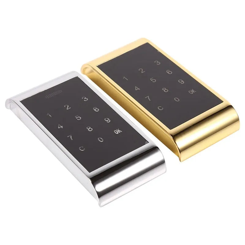 Silver zinc alloy temporary deposit code lock measuring 11.5 x 5.35cm with 16mm thickness