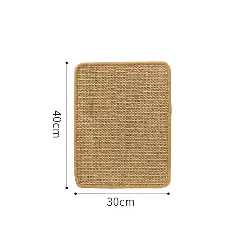 Sisal cat scratch board with natural blanket surface in small and large size options