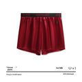 Men's solid colour boxer briefs in polyester fabric with mid-waist design