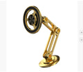 Metal car magnetic phone holder with magnetic rings on windscreen in black finish