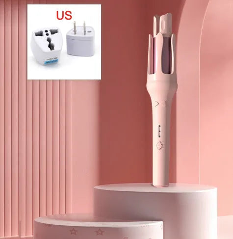 White and Chigo brand automatic hair curler with 32mm barrel and wired power plug