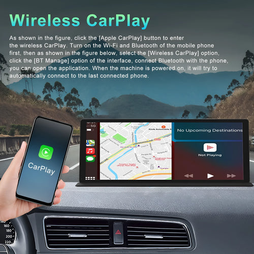 11.3 inch black centre console dashcam with GPS and wide-angle lens mounted in car