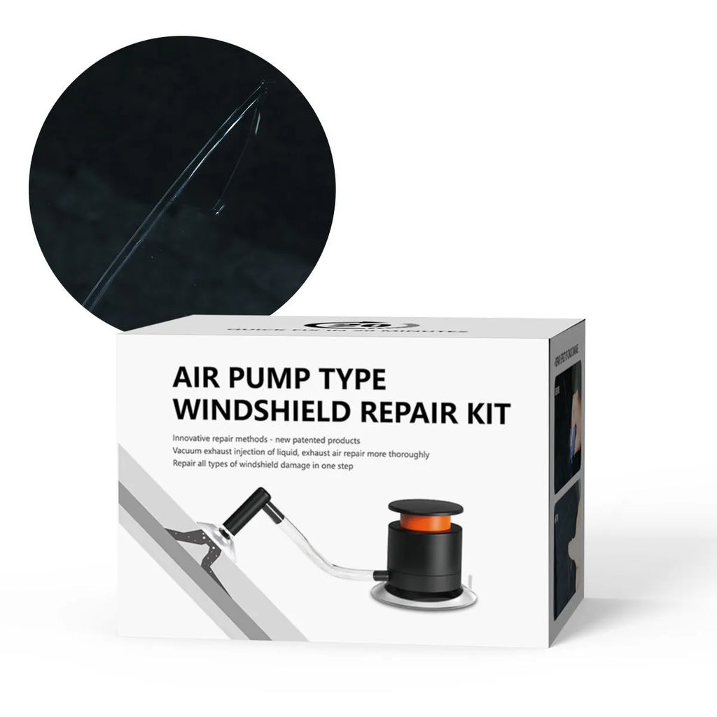 Plastic car windshield crack repair tool simple kit for point fix and broken glass correction